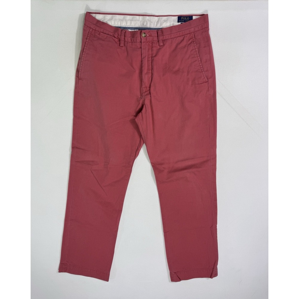 Polo Ralph Lauren Classic Fit Twill Chino Pants Men's 32x30 (33x29) Pink Modern